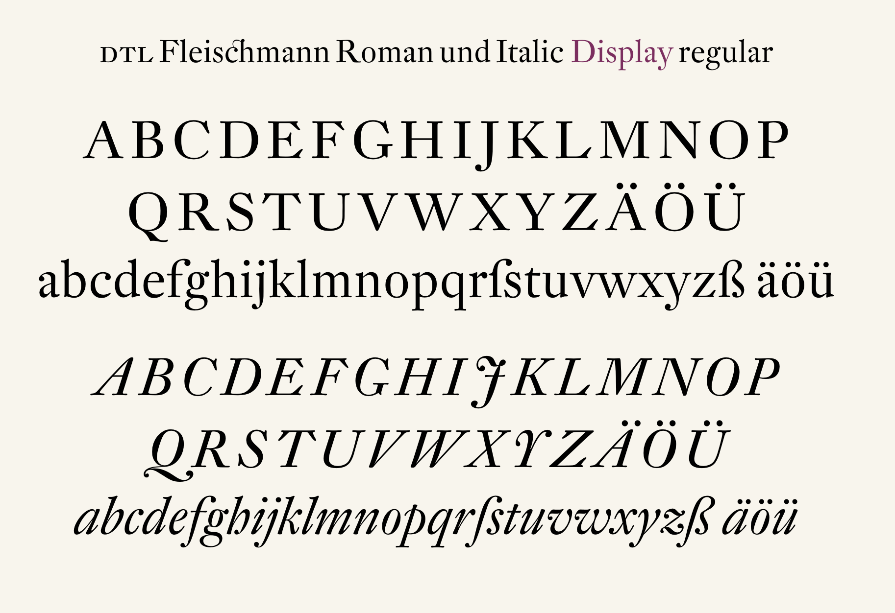 Laden Sie die Fleischmann TT Schriftart kostenlos herunter - Stilvolle Typografie